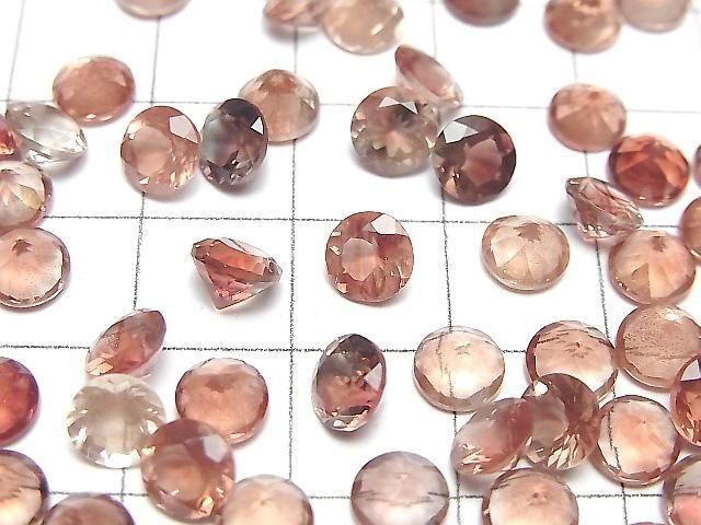 Hochwertiger Oregon-Sonnenstein AAA Lose Stein Rund Facettiert 6x6mm 1 Stück