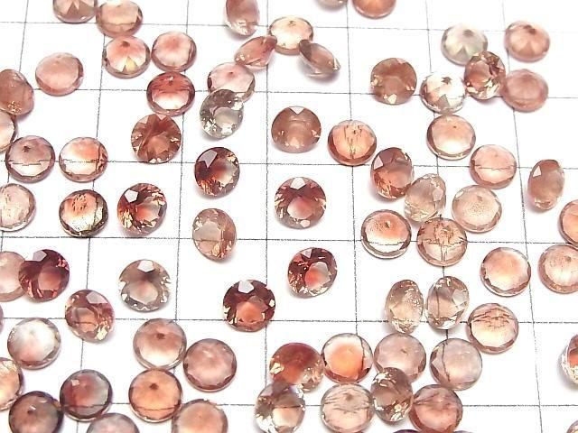 Hochwertiger Oregon-Sonnenstein AAA Lose Stein Rund Facettiert 6x6mm 1 Stück