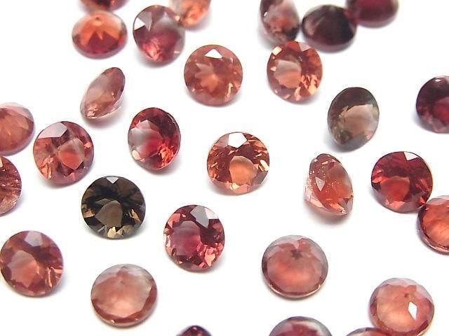 Hochwertiger Oregon-Sonnenstein AAA Lose Stein Rund Facettiert 6x6mm 1 Stück