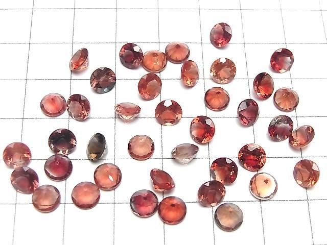 Hochwertiger Oregon-Sonnenstein AAA Lose Stein Rund Facettiert 6x6mm 1 Stück