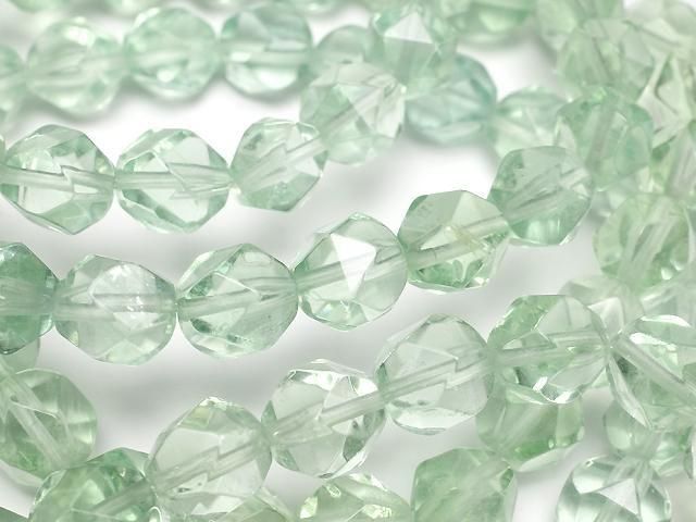 Grüner Fluorit AAA 20 facettierte runde 8mm Armband