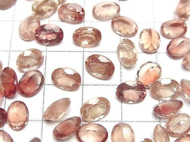 Hochwertiger Oregon Sonnenstein AAA Lose Stein Oval Facettiert 8x6mm 1Stück