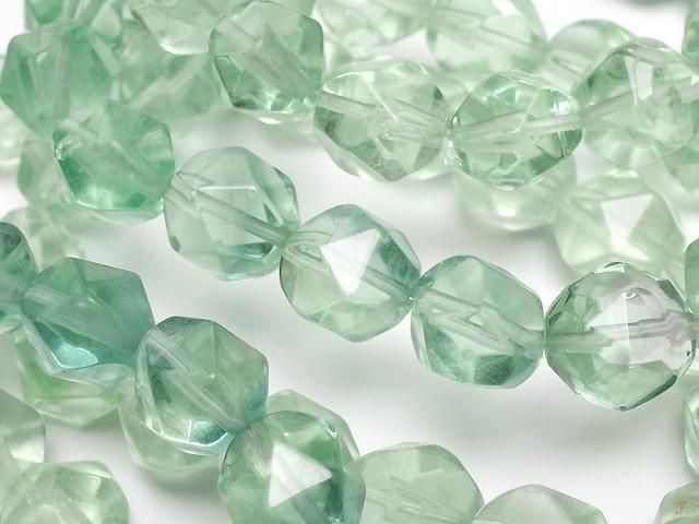 Grüner Fluorit AAA 20 facettierte runde 10mm Armband