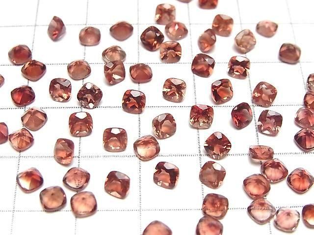 Hochwertiger Oregon-Sonnenstein AAA Lose Stein Quadratisch Facettiert 4x4mm 2 Stück
