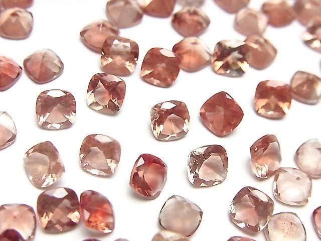 Hochwertiger Oregon-Sonnenstein AAA Lose Stein Quadratisch Facettiert 5x5mm 1 Stück
