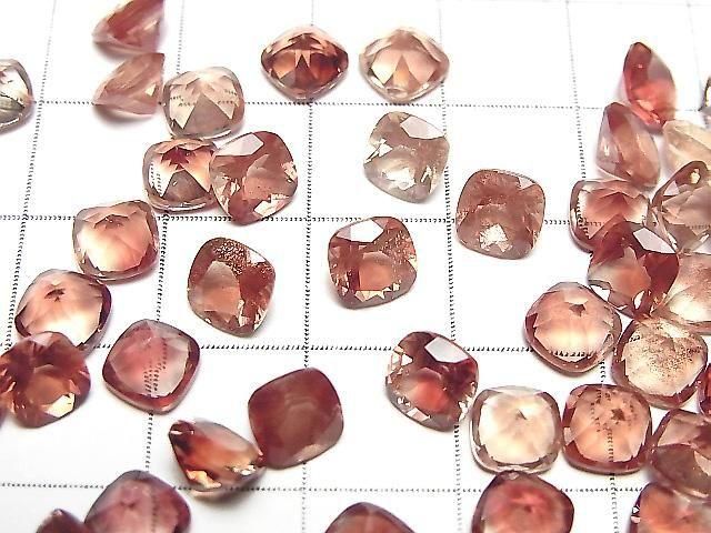 Hochwertiger Oregon-Sonnenstein AAA Lose Stein Quadratisch Facettiert 6x6mm 1 Stück