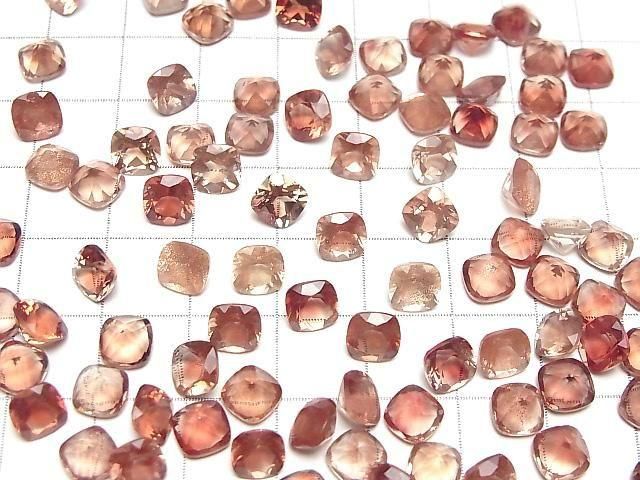Hochwertiger Oregon-Sonnenstein AAA Lose Stein Quadratisch Facettiert 6x6mm 1 Stück