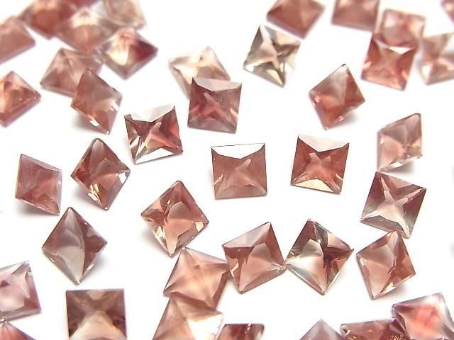Hochwertiger Oregon-Sonnenstein AAA Lose Stein Quadratisch Facettiert 5x5mm 1 Stück