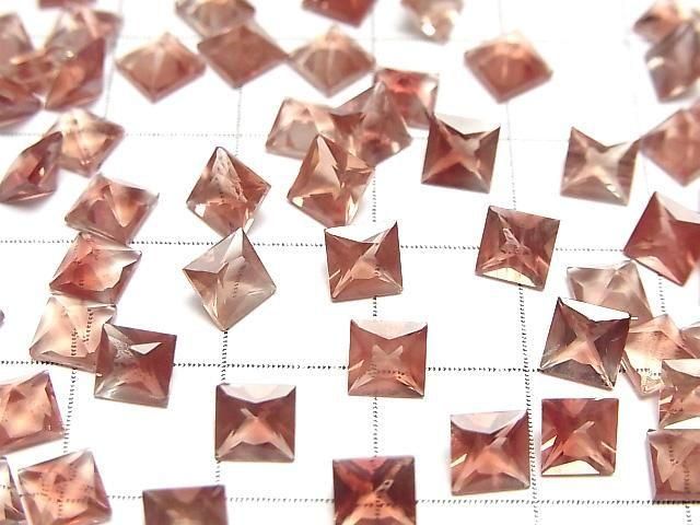 Hochwertiger Oregon-Sonnenstein AAA Lose Stein Quadratisch Facettiert 5x5mm 1 Stück