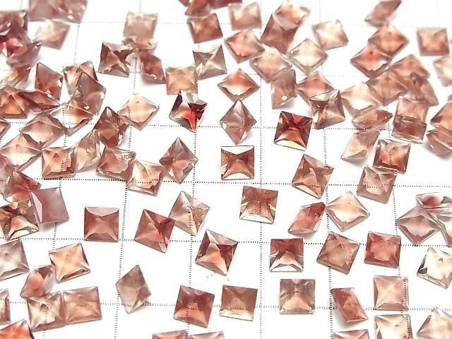 Hochwertiger Oregon-Sonnenstein AAA Lose Stein Quadratisch Facettiert 5x5mm 1 Stück