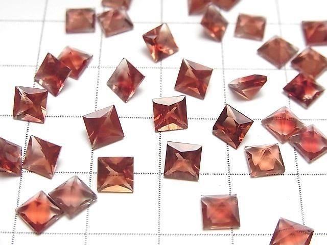 Hochwertiger Oregon-Sonnenstein AAA Lose Stein Quadratisch Facettiert 5x5mm 1 Stück