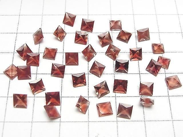 Hochwertiger Oregon-Sonnenstein AAA Lose Stein Quadratisch Facettiert 5x5mm 1 Stück