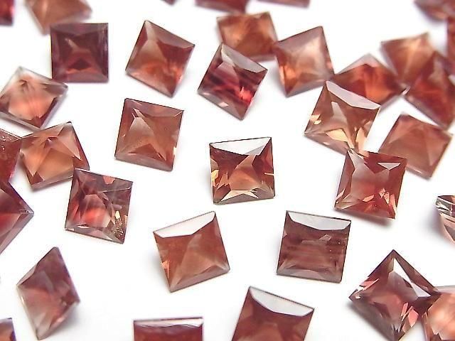 Hochwertiger Oregon-Sonnenstein AAA Lose Stein Quadratisch Facettiert 6x6mm 1 Stück