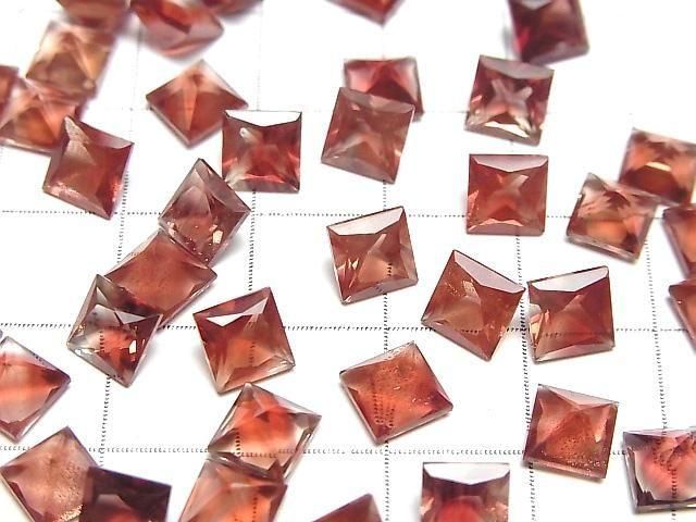 Hochwertiger Oregon-Sonnenstein AAA Lose Stein Quadratisch Facettiert 6x6mm 1 Stück