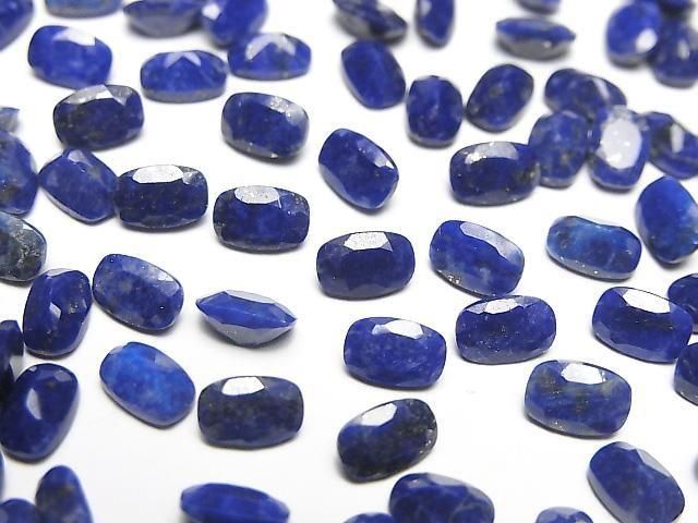 Lapislazuli AA++ Lose Stein Rechteckig Facettiert 6x4mm 10 Stück