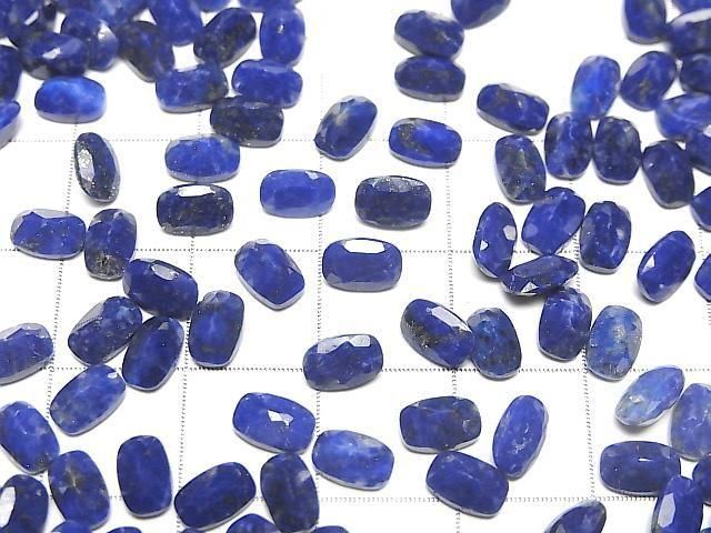 Lapislazuli AA++ Lose Stein Rechteckig Facettiert 6x4mm 10 Stück