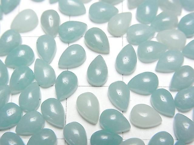 Amazonit AA++ Tropfenform Cabochon 6x4mm 5 Stück