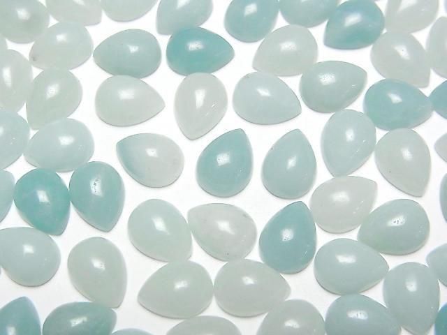 Amazonit AA++ Tropfenform Cabochon 8x6mm 5 Stück