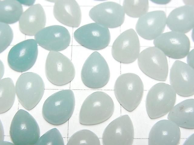 Amazonit AA++ Tropfenform Cabochon 8x6mm 5 Stück