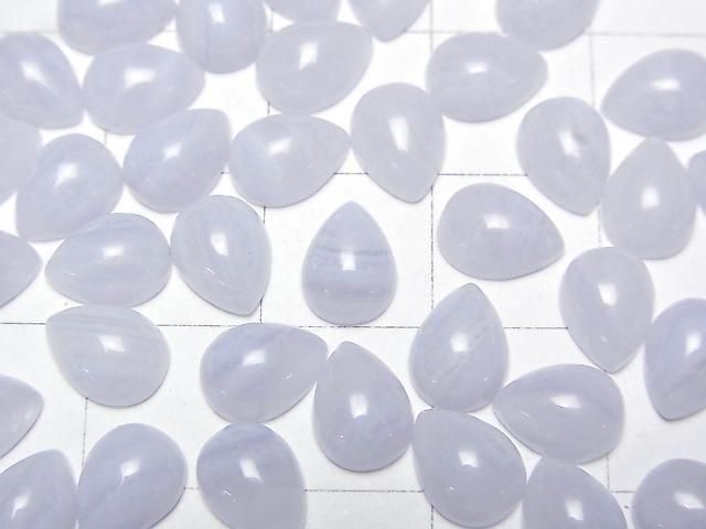 Blauer Lace-Agat AAA Tropfenform Cabochon 8x6mm 4 Stück