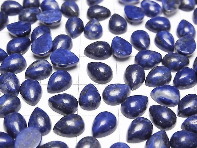 Lapislazuli AA++ Tropfenform Cabochon 8x6mm 5 Stück
