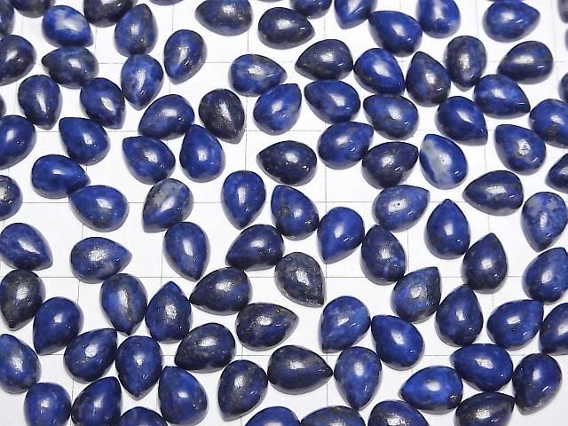 Lapislazuli AA++ Tropfenform Cabochon 8x6mm 5 Stück