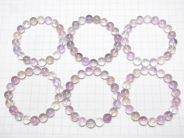 Multicolor Fluorit AAA- Runde 10,5mm Nuance Farbarmband