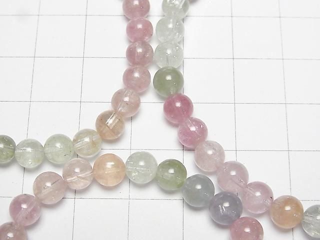 Multicolor Turmalin AAA- Runde 6mm Armband