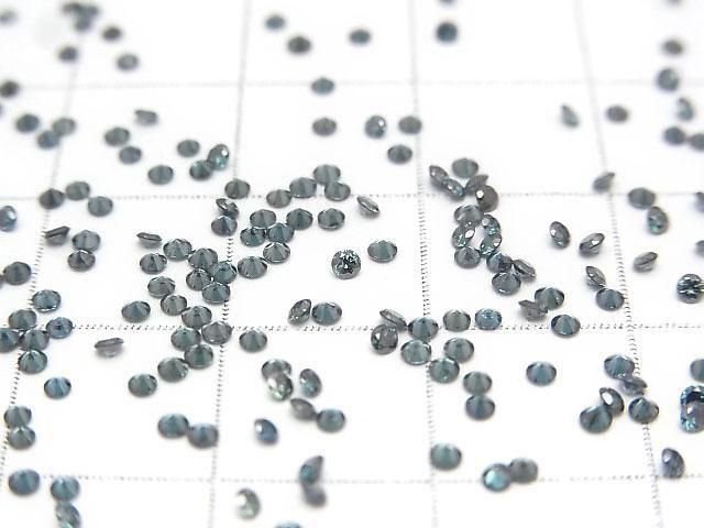 Blauer Diamant Lose Stein Rund Facettiert 1.5x1.5mm 10 Stück