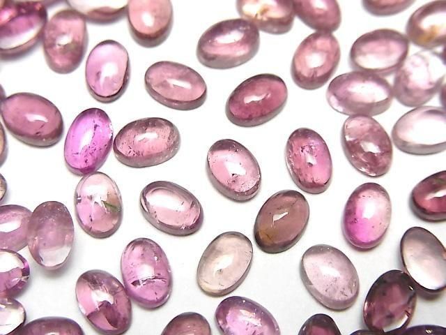 Hochwertiger rosa Turmalin AA+ Oval Cabochon 6x4mm 5Stück