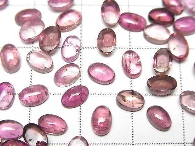 Hochwertiger rosa Turmalin AA+ Oval Cabochon 6x4mm 5Stück