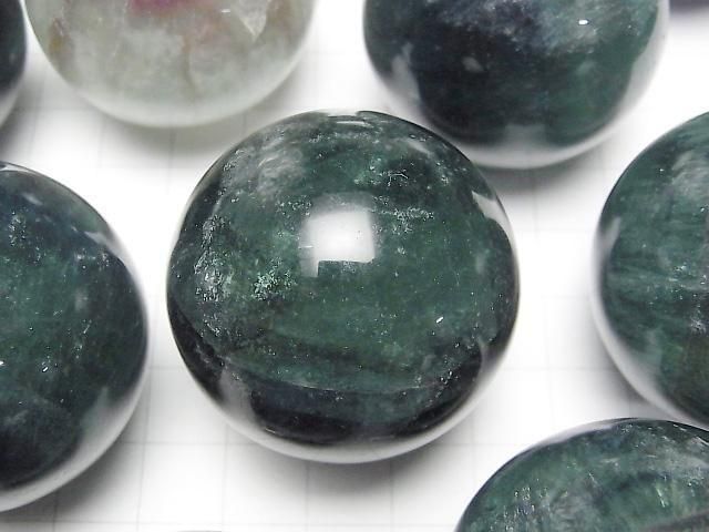 Grüner Fluorit AA++ Kugel, Runde 40mm 1Stück