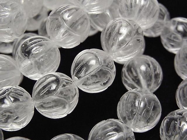 Crystal AAA- Lotus Carving 12mm Bracelet