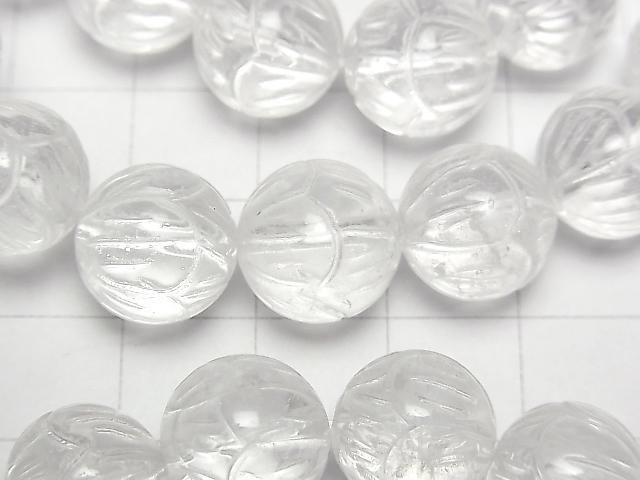 Crystal AAA- Lotus Carving 12mm Bracelet