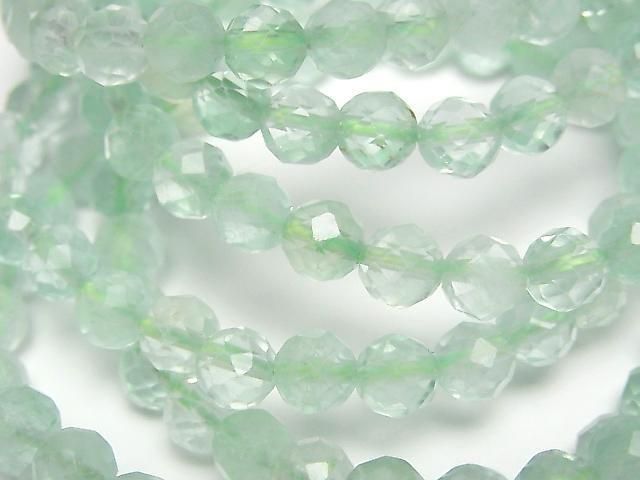 Hochwertig! Grüner Fluorit AAA- Facettierte Runde 6mm Armband