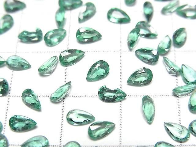 Zambia Hochwertiger Smaragd AAA- Lose Stein Tropfenform facettiert 5x3mm 1Stk