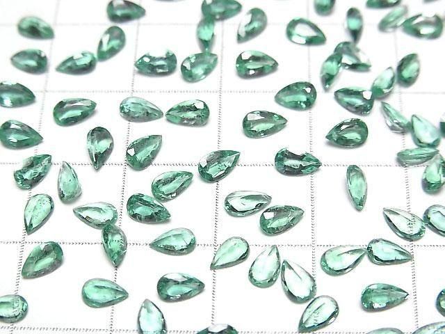 Zambia Hochwertiger Smaragd AAA- Lose Stein Tropfenform facettiert 5x3mm 1Stk