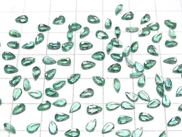 Zambia Hochwertiger Smaragd AAA- Lose Stein Tropfenform facettiert 5x3mm 1Stk