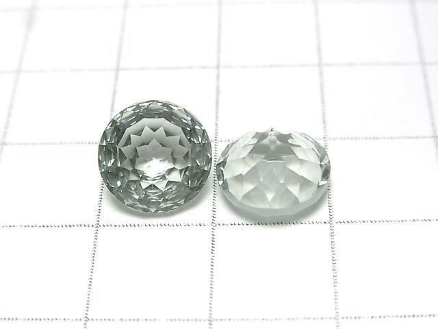 Hochwertiger grüner Amethyst AAA lose Stein runder portugiesischer Schliff 10x10mm 1 Stück