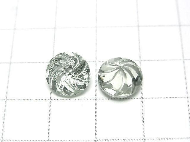 Hochwertiger grüner Amethyst AAA lose Stein runder Wirbel-Schliff 10x10mm 1 Stück