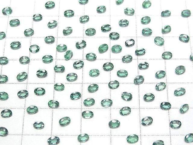 Zambia Hochwertiger Smaragd AAA lose Stein Oval facettiert 4x3mm 1Stk