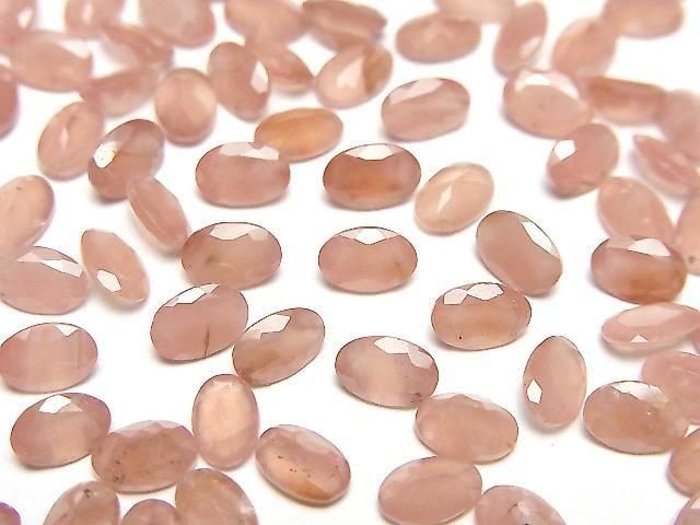 Peruanischer Rhodochrosit AA++ lose Stein Oval facettiert 6x4mm 5Stk