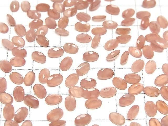 Peruanischer Rhodochrosit AA++ lose Stein Oval facettiert 6x4mm 5Stk
