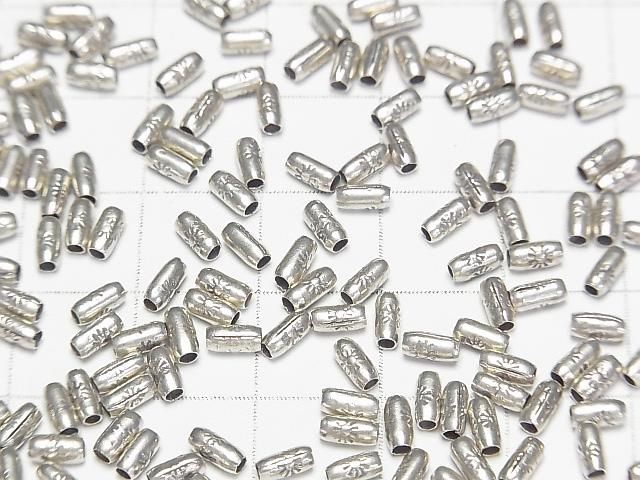 銀色裝飾管 4.5x2x2mm 5個