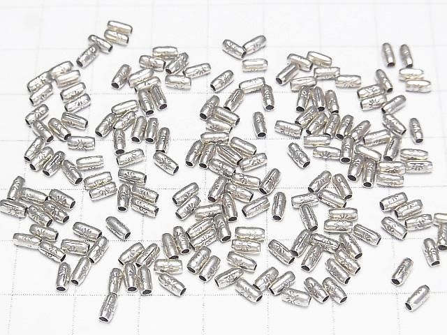 銀色裝飾管 4.5x2x2mm 5個