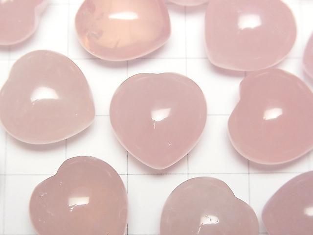 Rosenquarz AAA- unbohrtes Herz 16x16mm 3Stück