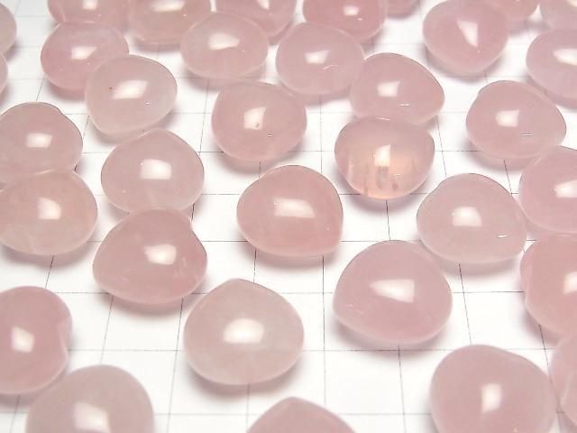 Rosenquarz AAA- unbohrtes Herz 16x16mm 3Stück