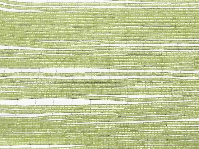 Peridot AA+ Röhren (Heishi) 2x2x1mm 1Strang Perlen (ca. 15 Zoll/37 cm)