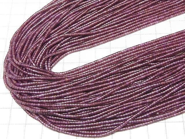 Rhodolit Garnet AA+ Röhren (Heishi) 2x2x1mm 1Strang Perlen (ca. 15 Zoll/37 cm)