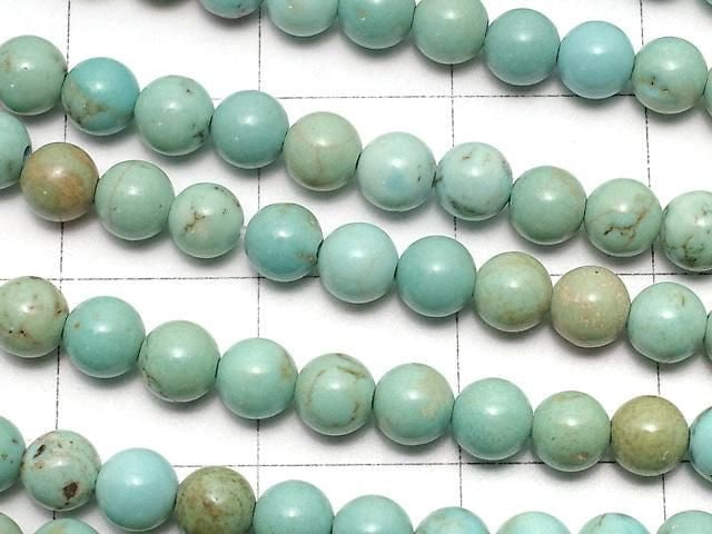 Magnesite Turquoise Round 4mm 1strand beads (aprx.14inch/35cm)